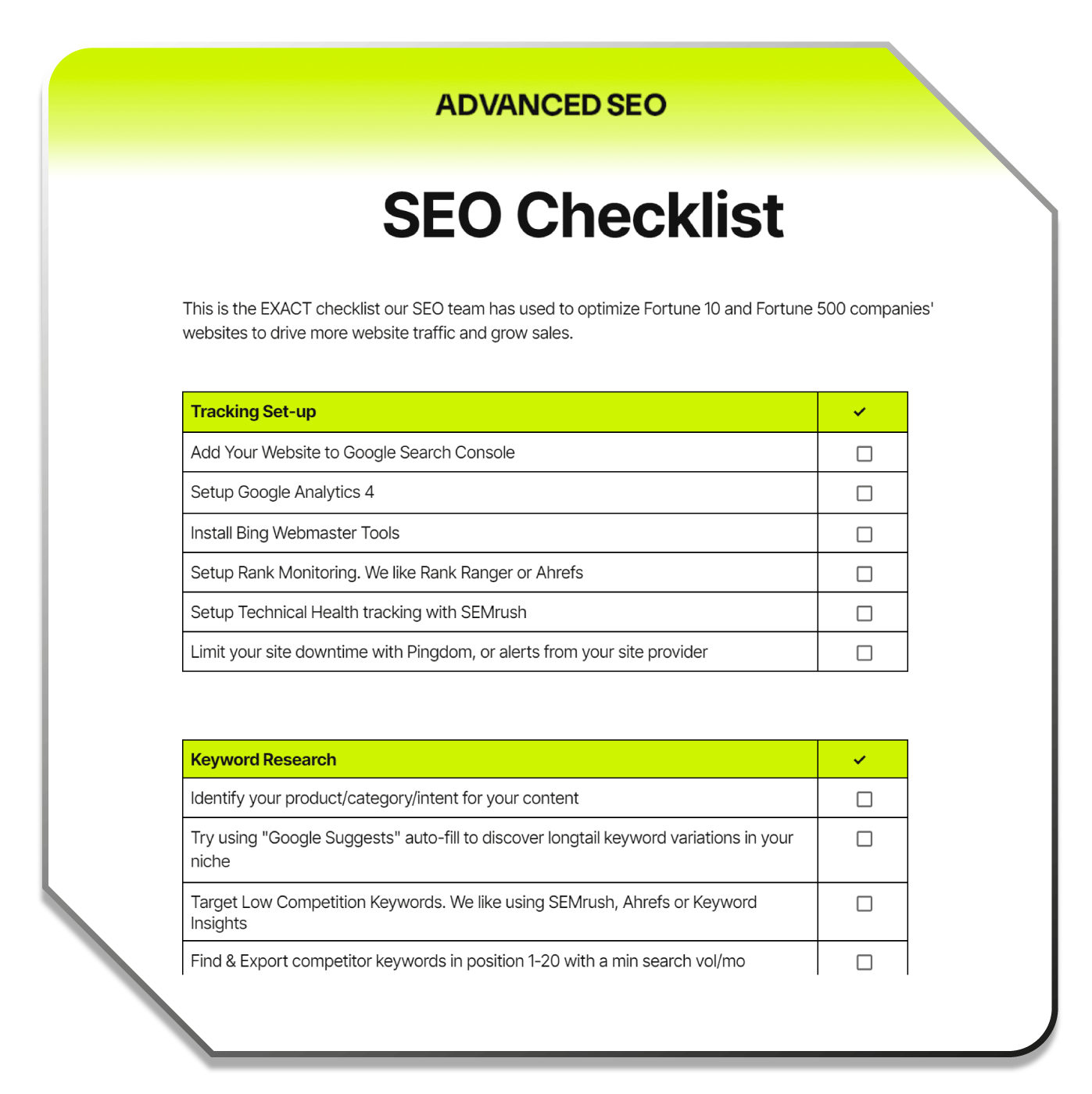 Advance-SEO-Checklist
