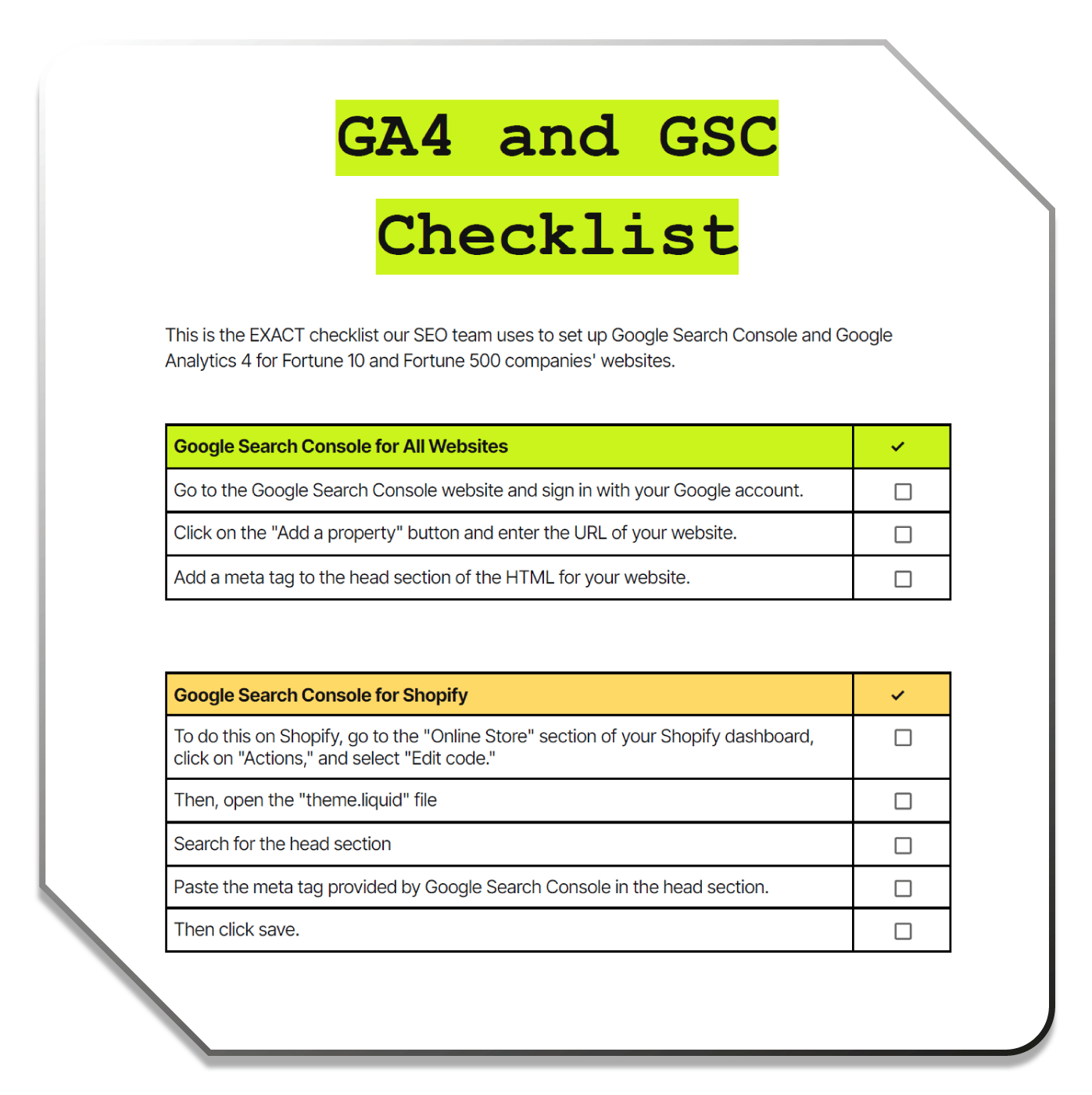 Google-Analytics-And-GSC-Checklist